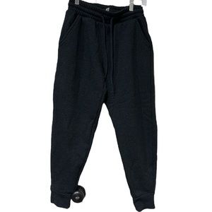 NEW w/o tags Black sweatpants with 2front slant pockets sz S & drawstring waist
